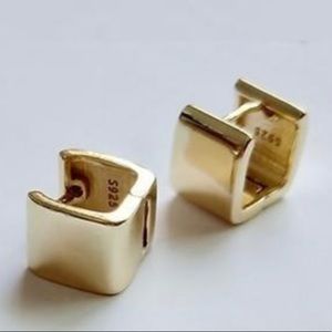 Cabana & Straw Square Earrings